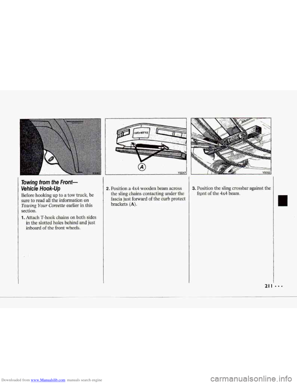 CHEVROLET CORVETTE 1993 4.G Owners Manual Downloaded from www.Manualslib.com manuals search engine Y5047 
21 I   