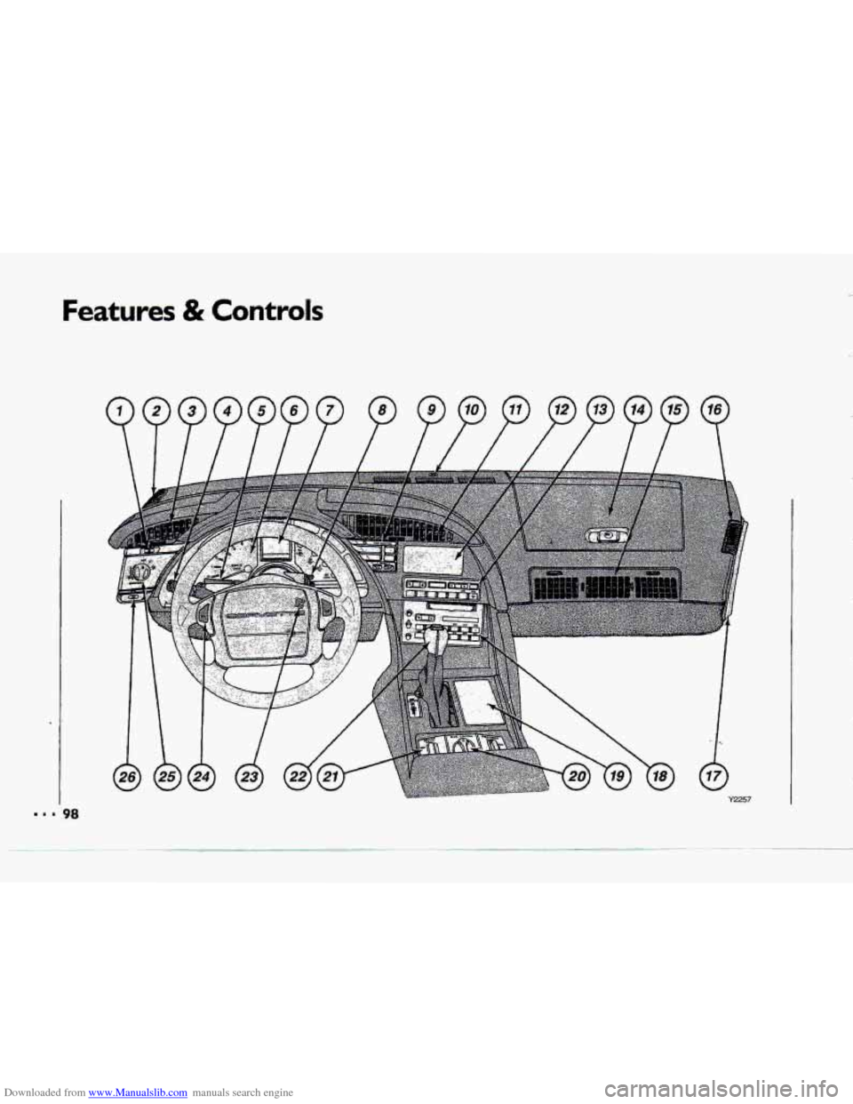CHEVROLET CORVETTE 1993 4.G Owners Manual Downloaded from www.Manualslib.com manuals search engine Features & Controls   
