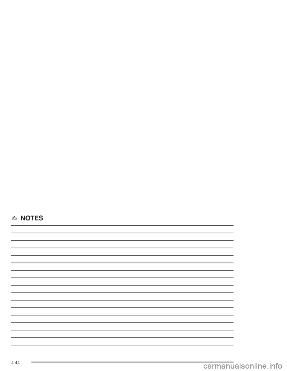 CHEVROLET IMPALA 2004 8.G Owners Manual ✍NOTES
4-44 
