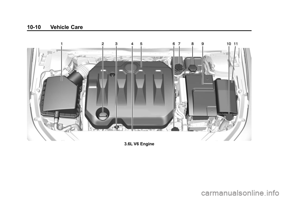 CHEVROLET IMPALA 2014 10.G Owners Manual Black plate (10,1)Chevrolet Impala Owner Manual (GMNA-Localizing-U.S./Canada-5772216) -
2014 - 2nd crc - 5/14/13
10-10 Vehicle Care
3.6L V6 Engine 