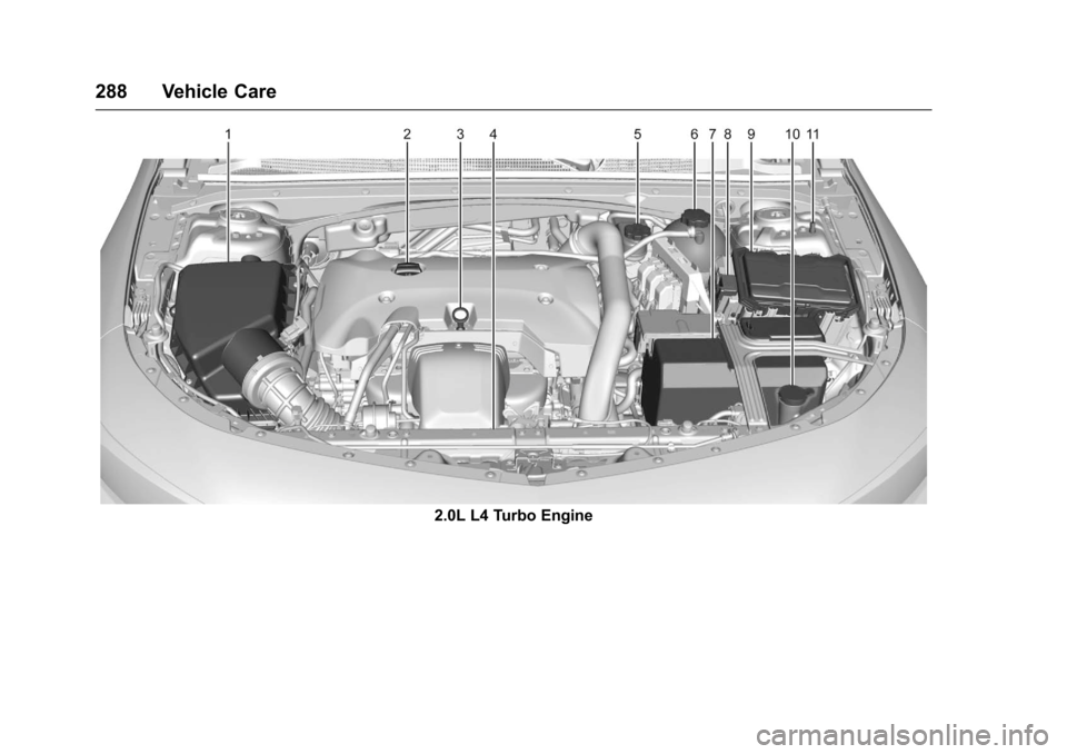 CHEVROLET MALIBU 2016 8.G Owners Manual Chevrolet Malibu Owner Manual (GMNA-Localizing-U.S./Canada/Mexico-
9087641) - 2016 - crc - 9/3/15
288 Vehicle Care
2.0L L4 Turbo Engine 