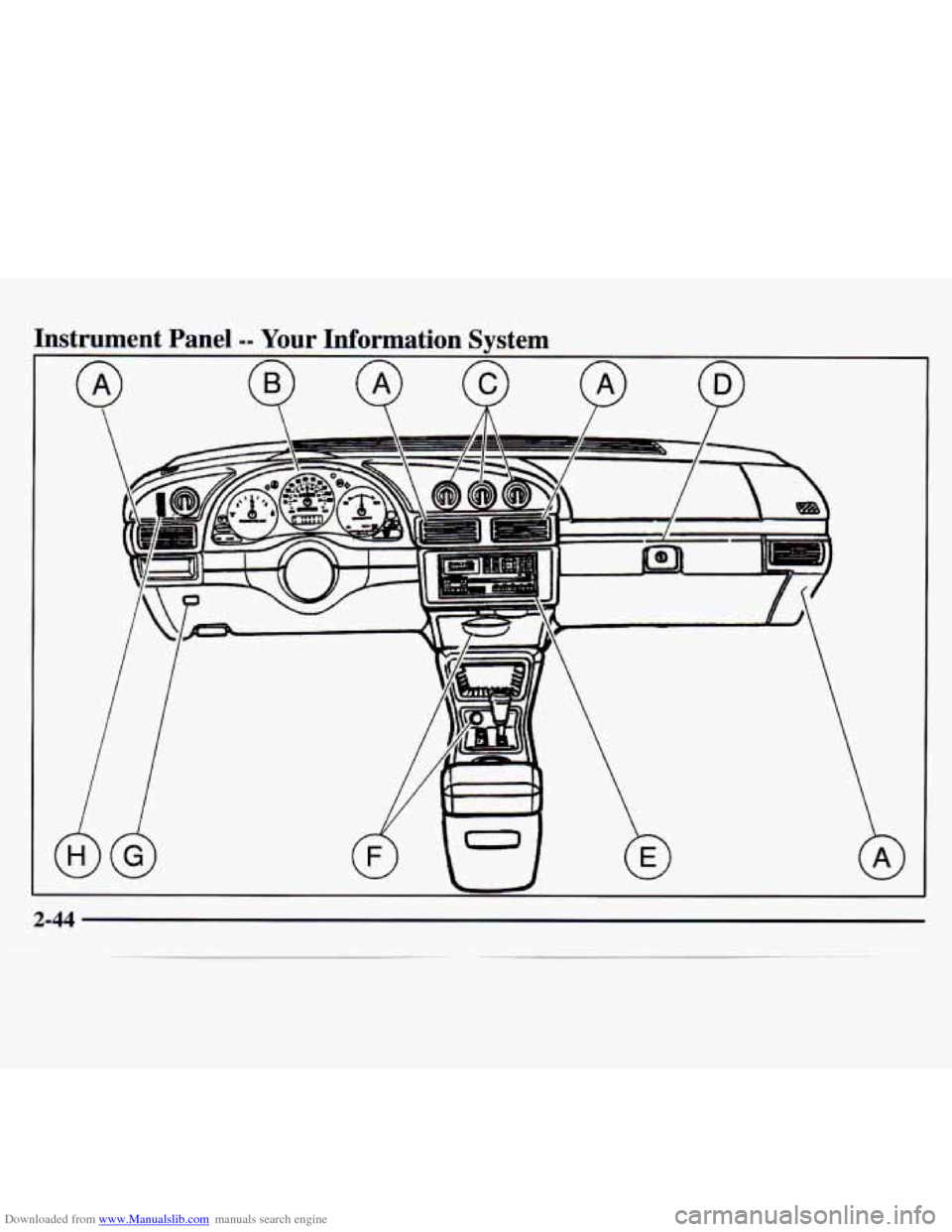 CHEVROLET MONTE CARLO 1997 5.G Owners Manual Downloaded from www.Manualslib.com manuals search engine Instrument  Panel -- Your  Information  System Y   