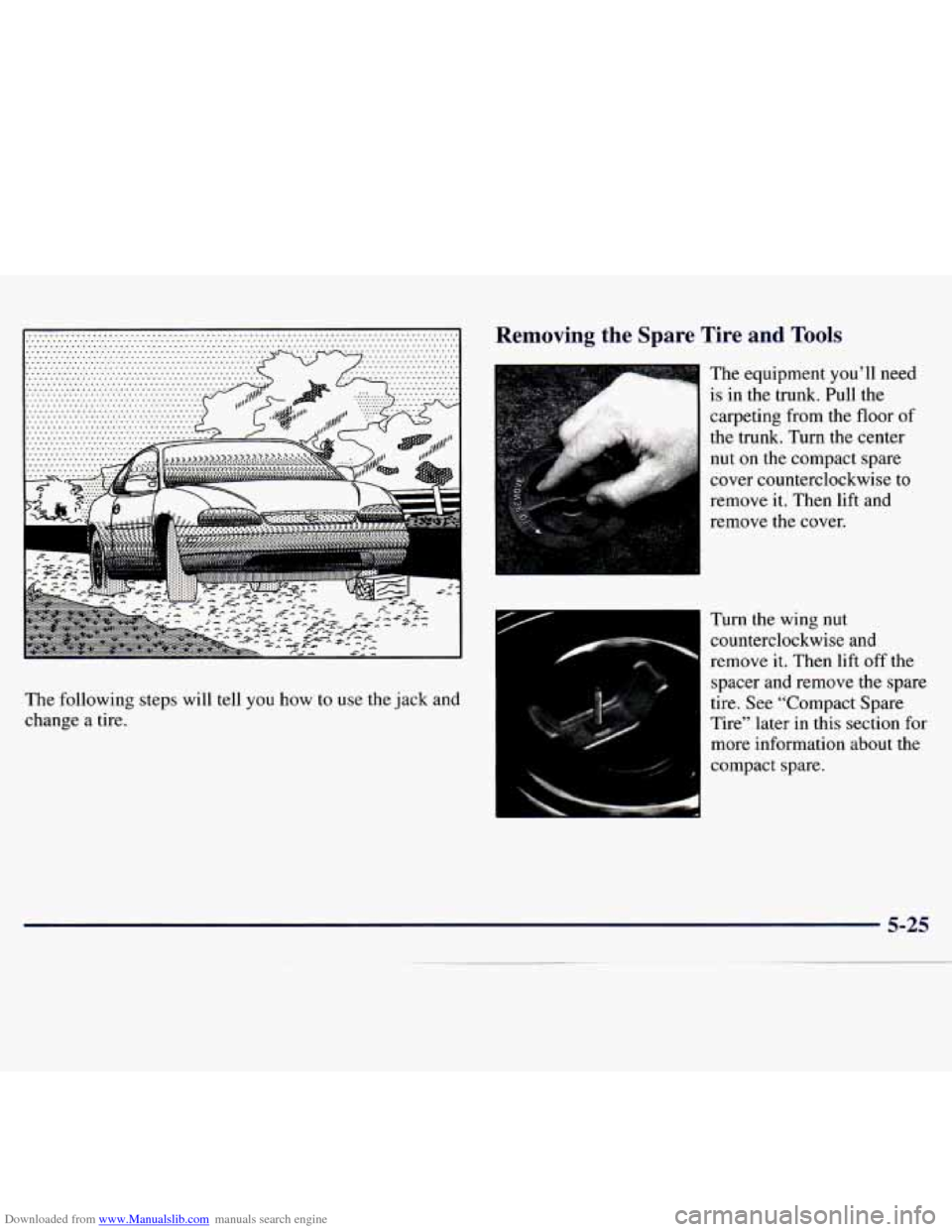 CHEVROLET MONTE CARLO 1997 5.G Owners Manual Downloaded from www.Manualslib.com manuals search engine ........................................................................\
...... ..............................................................
