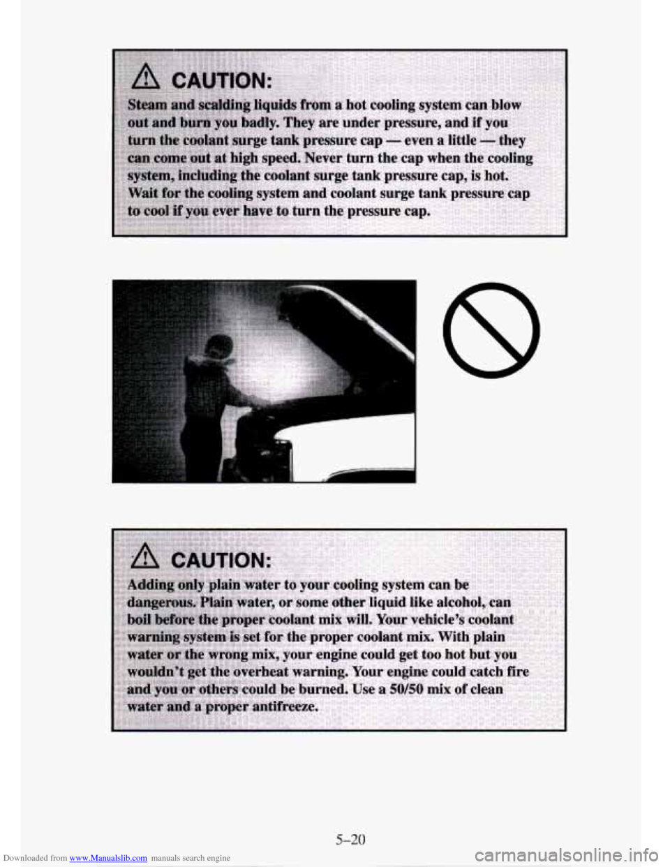 CHEVROLET TAHOE 1995 1.G Owners Manual Downloaded from www.Manualslib.com manuals search engine 5-20   