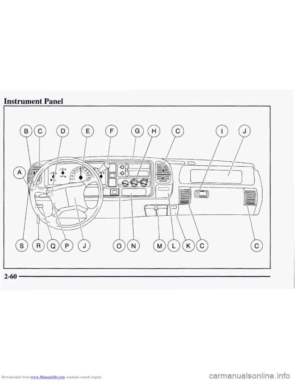 CHEVROLET TAHOE 1997 1.G Owners Manual Downloaded from www.Manualslib.com manuals search engine Instrument Panel 
2-60   