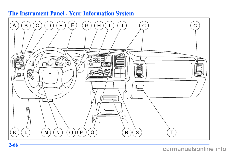 CHEVROLET TAHOE 2000 1.G Owners Manual 2-66
The Instrument Panel - Your Information System 