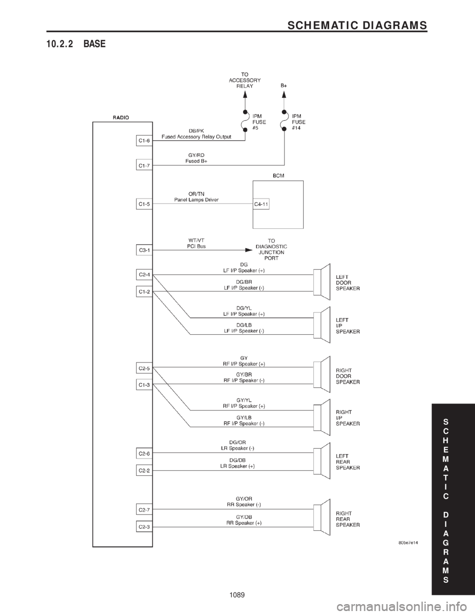 CHRYSLER VOYAGER 2001  Service Manual 10.2.2 BASE
S
C
H
E
M
A
T
I
C
D
I
A
G
R
A
M
S
1089
SCHEMATIC DIAGRAMS 