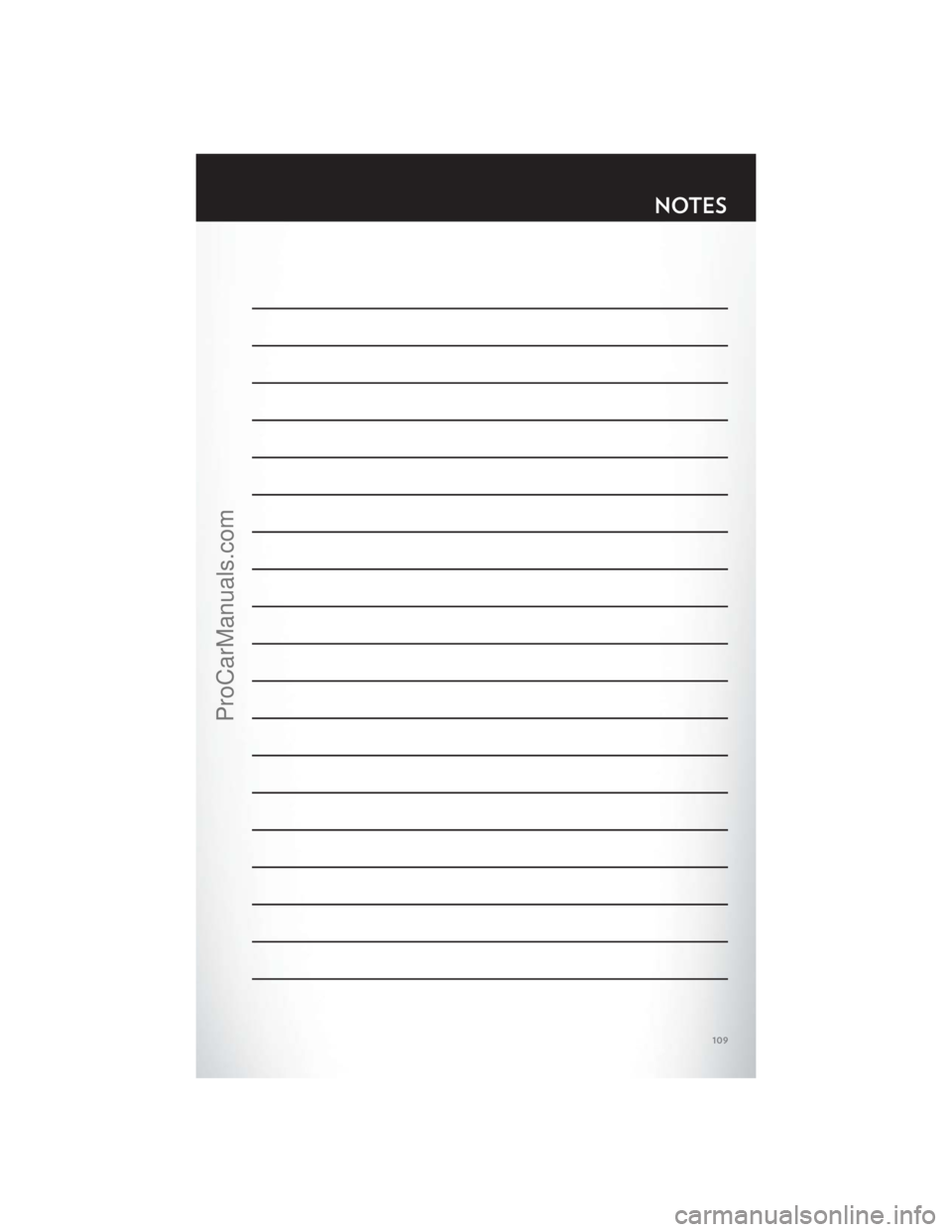 CHRYSLER 300 S 2012  Owners Manual NOTES
109
ProCarManuals.com 