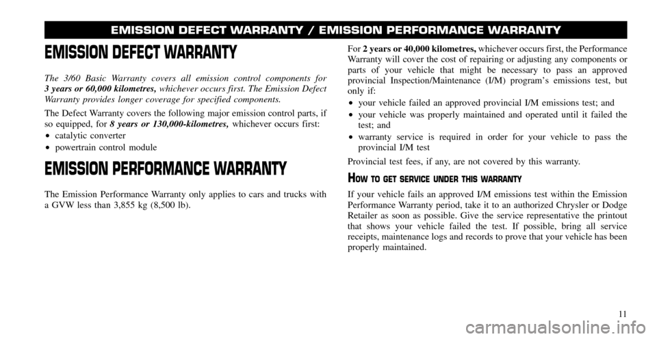 CHRYSLER 200 SEDAN 2011 1.G Owners Manual 