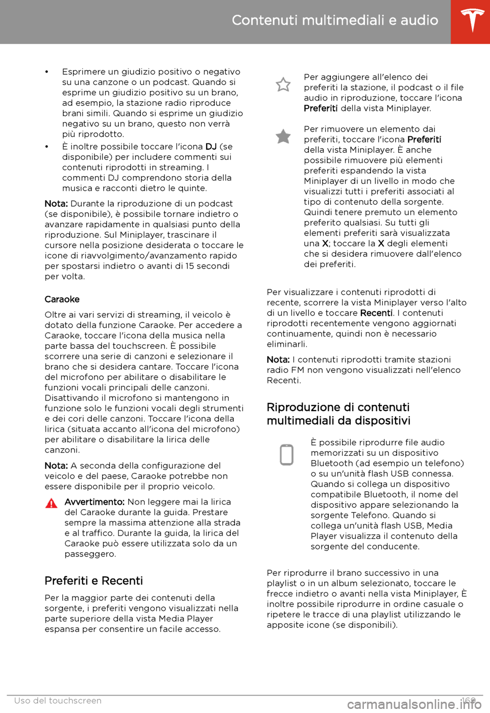 TESLA MODEL 3 2020  Manuale del proprietario (in Italian) 