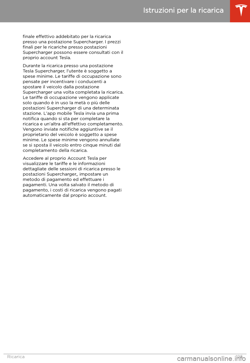 TESLA MODEL 3 2020  Manuale del proprietario (in Italian) 