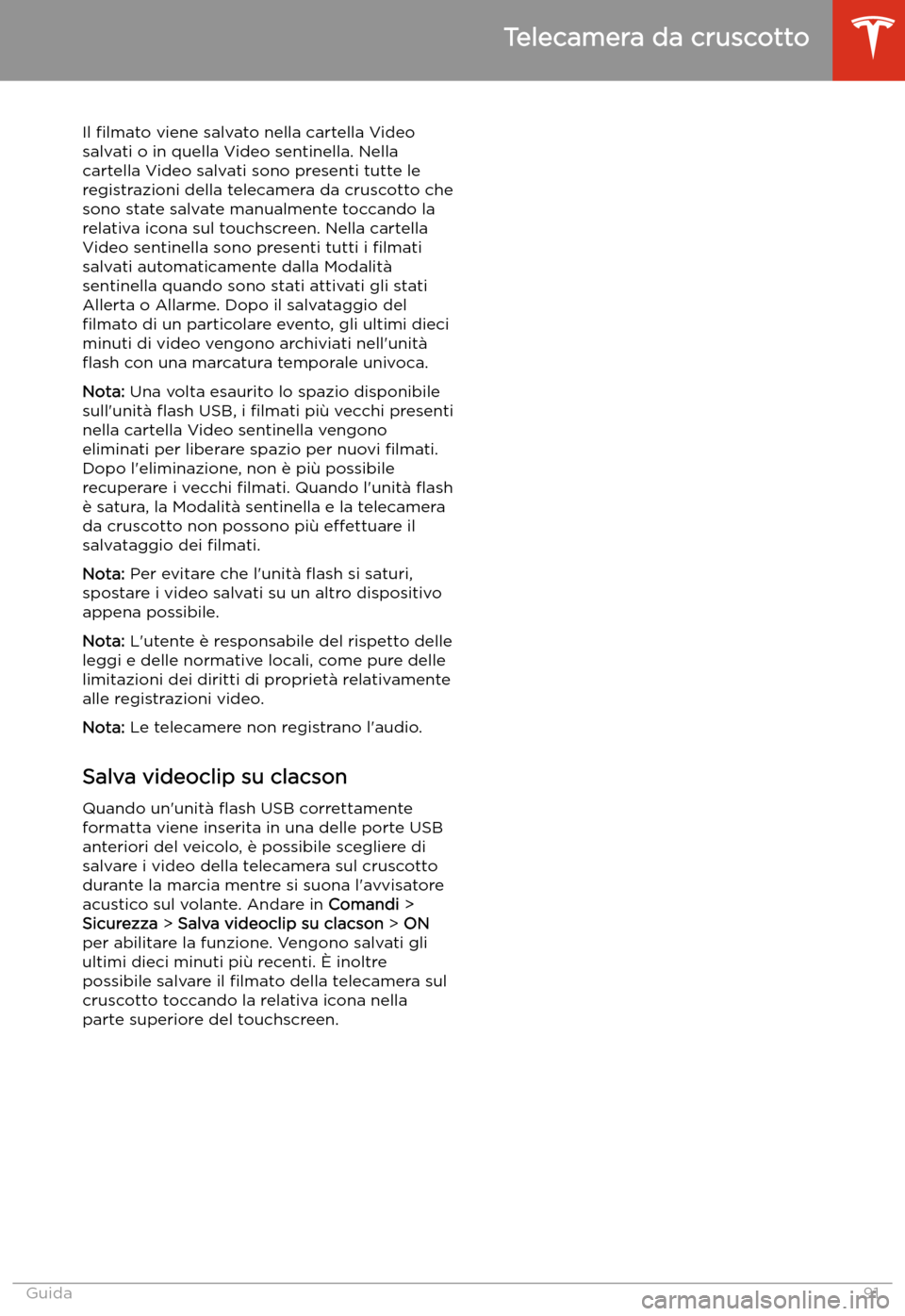 TESLA MODEL 3 2020  Manuale del proprietario (in Italian) Il 