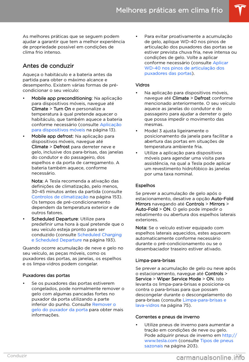 TESLA MODEL 3 2020  Manual do proprietário (in Portuguese) Melhores pr