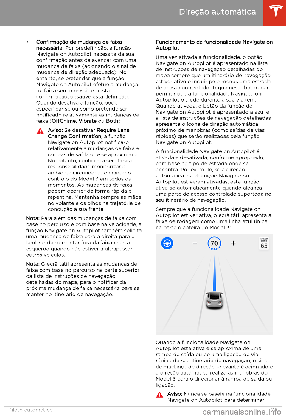 TESLA MODEL 3 2020  Manual do proprietário (in Portuguese) 