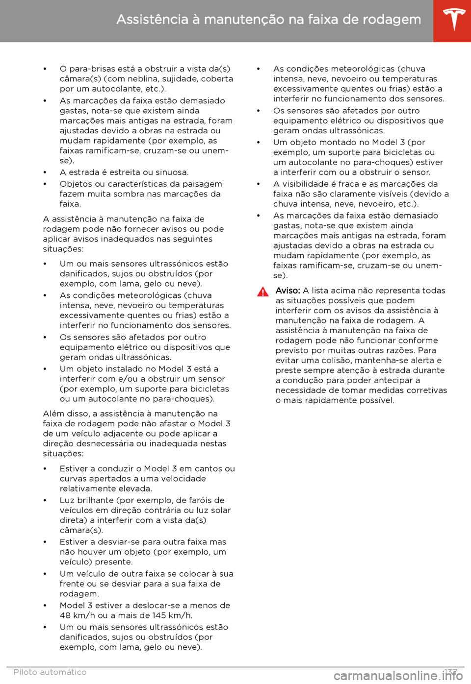 TESLA MODEL 3 2020  Manual do proprietário (in Portuguese) 