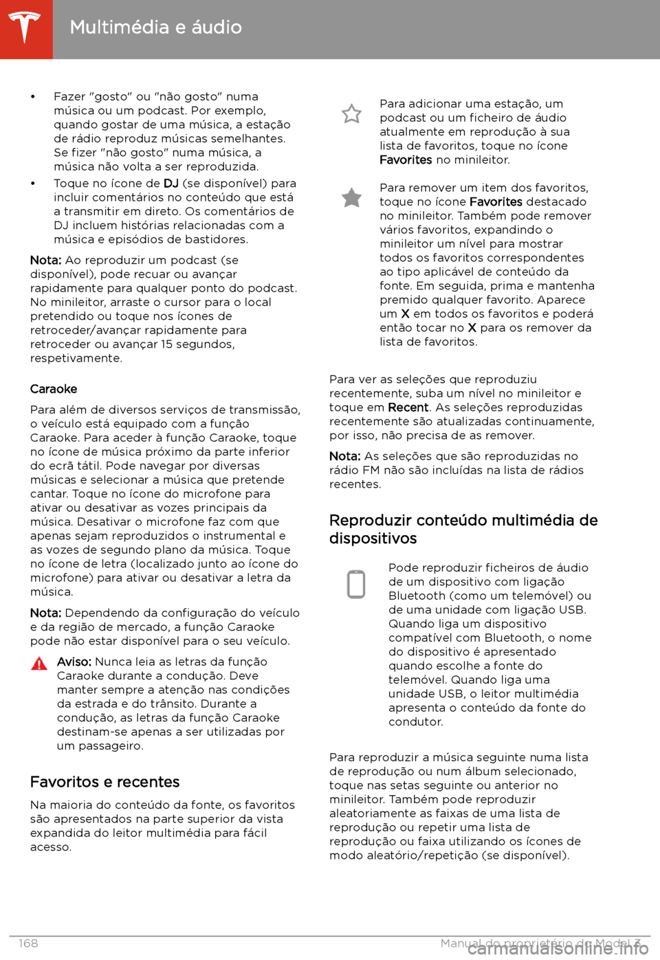 TESLA MODEL 3 2020  Manual do proprietário (in Portuguese) 