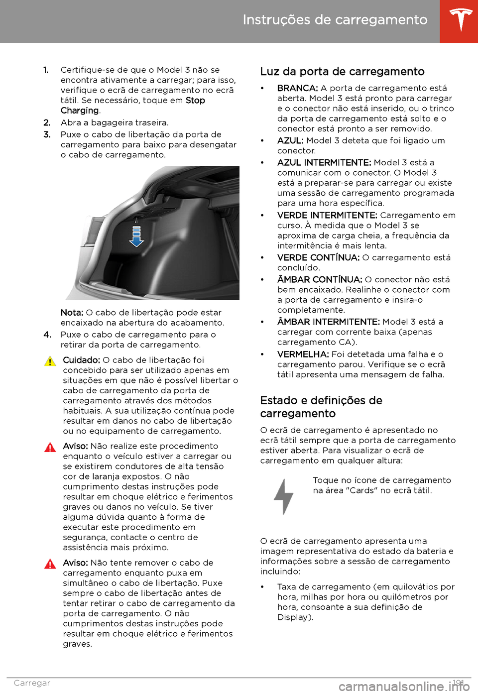TESLA MODEL 3 2020  Manual do proprietário (in Portuguese) 1.Certi