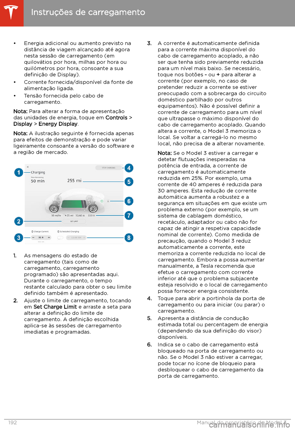 TESLA MODEL 3 2020  Manual do proprietário (in Portuguese) 