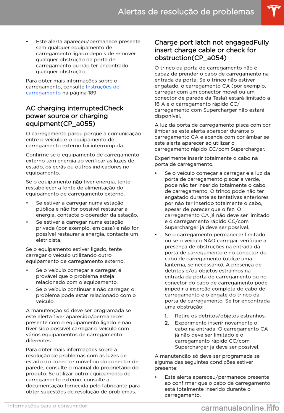 TESLA MODEL 3 2020  Manual do proprietário (in Portuguese) 