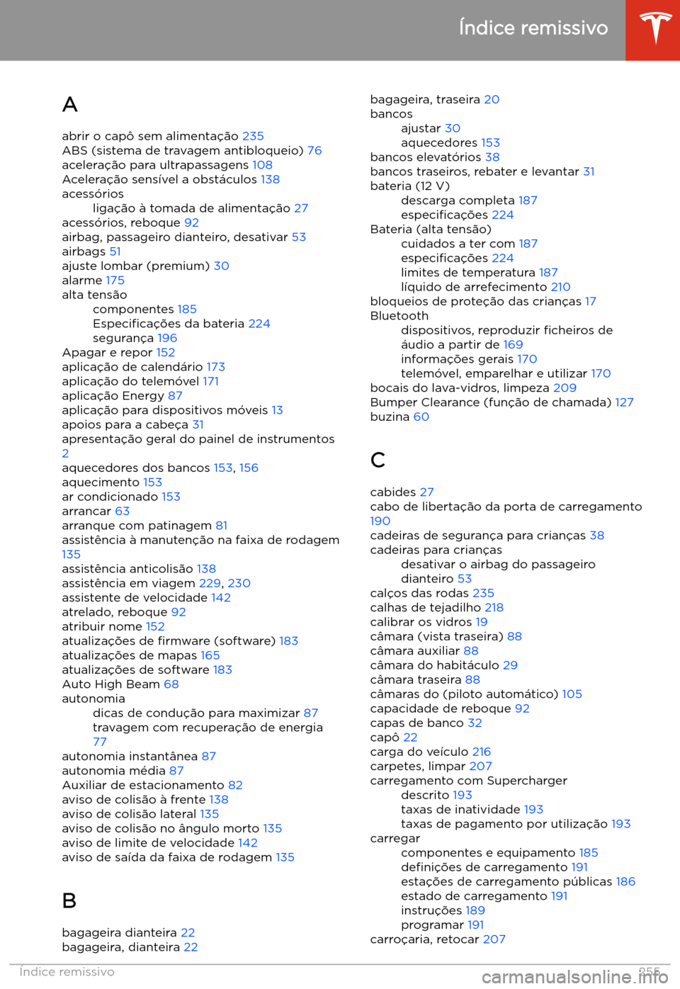 TESLA MODEL 3 2020  Manual do proprietário (in Portuguese) 
