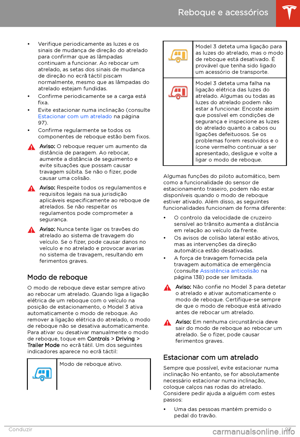 TESLA MODEL 3 2020  Manual do proprietário (in Portuguese) 