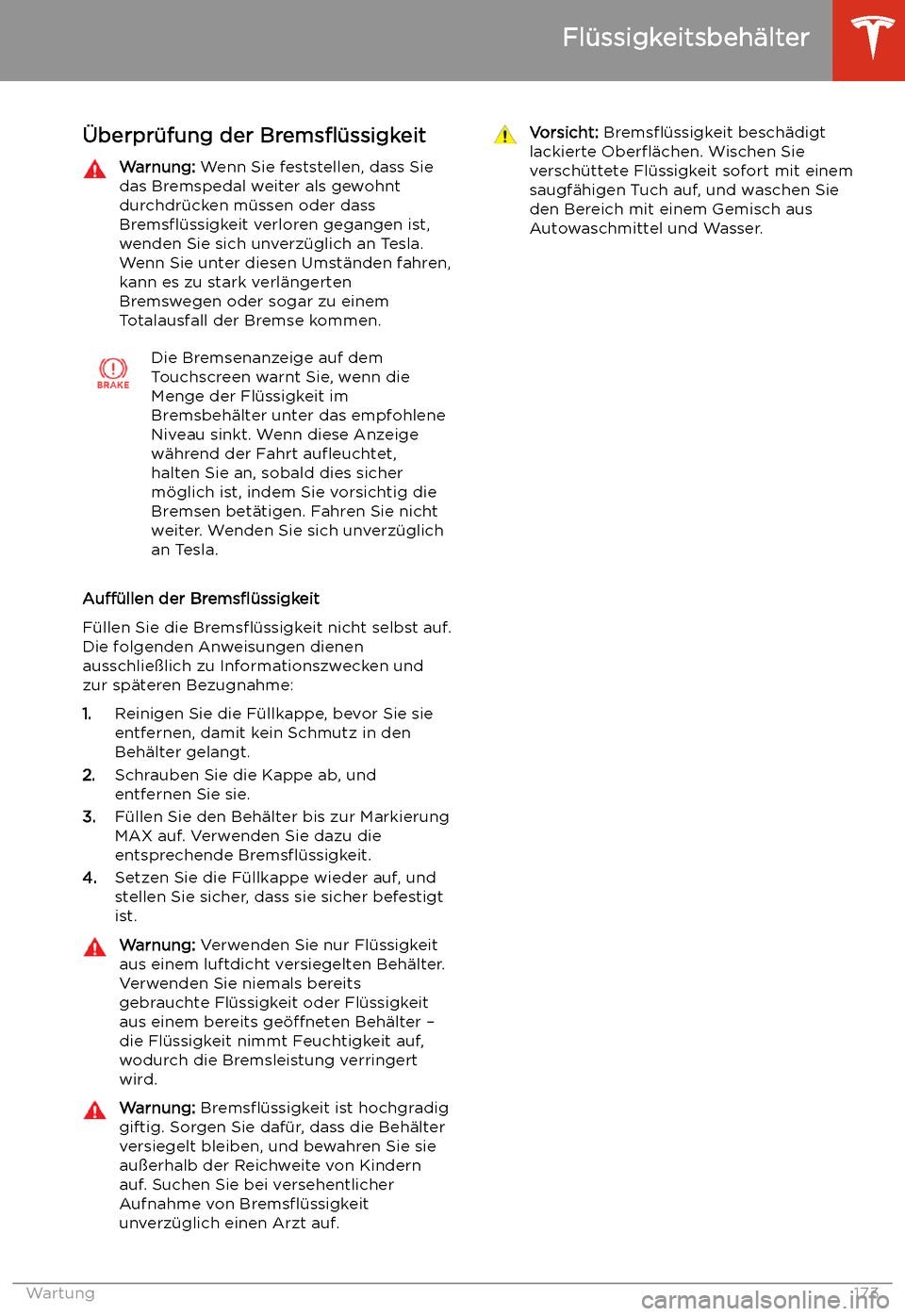 TESLA MODEL 3 2019  Betriebsanleitung (in German) 