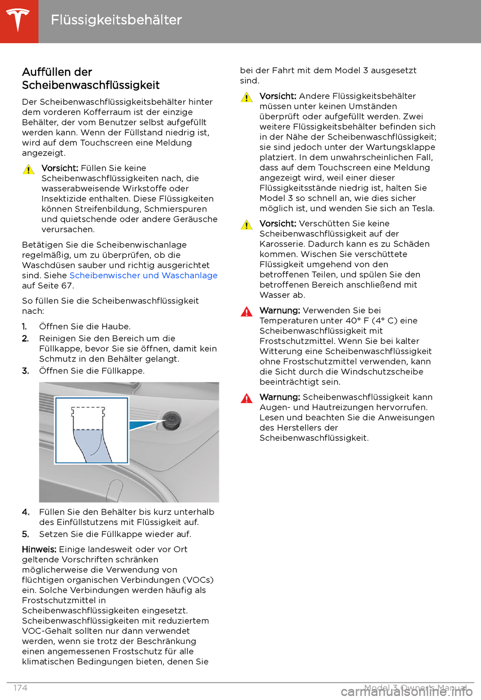 TESLA MODEL 3 2019  Betriebsanleitung (in German) Auff