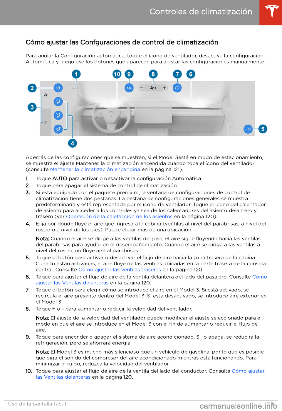 TESLA MODEL 3 2019  Manual del propietario (in Spanish)  C