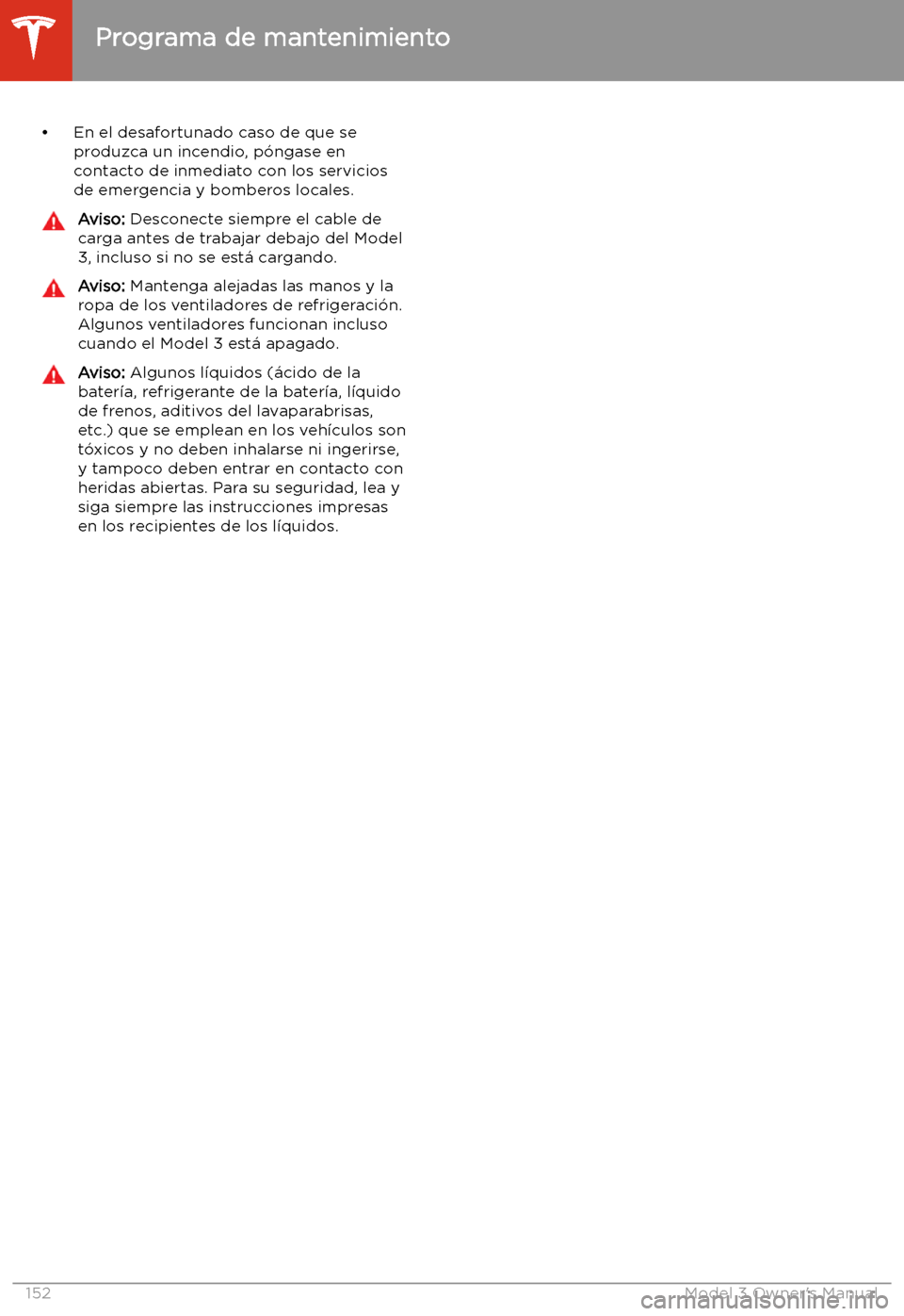 TESLA MODEL 3 2019  Manual del propietario (in Spanish)  