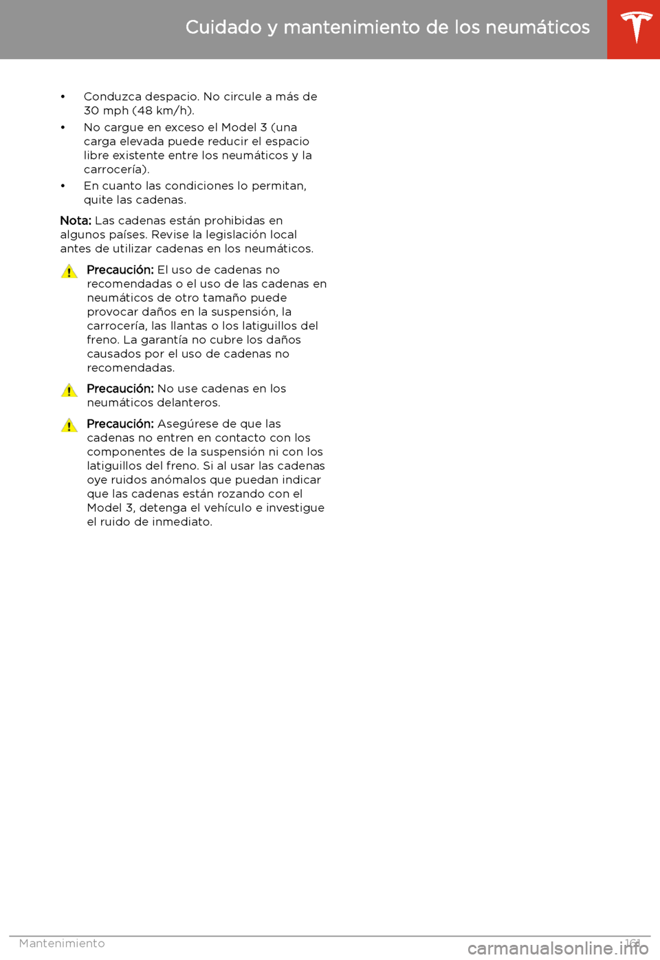 TESLA MODEL 3 2019  Manual del propietario (in Spanish)  