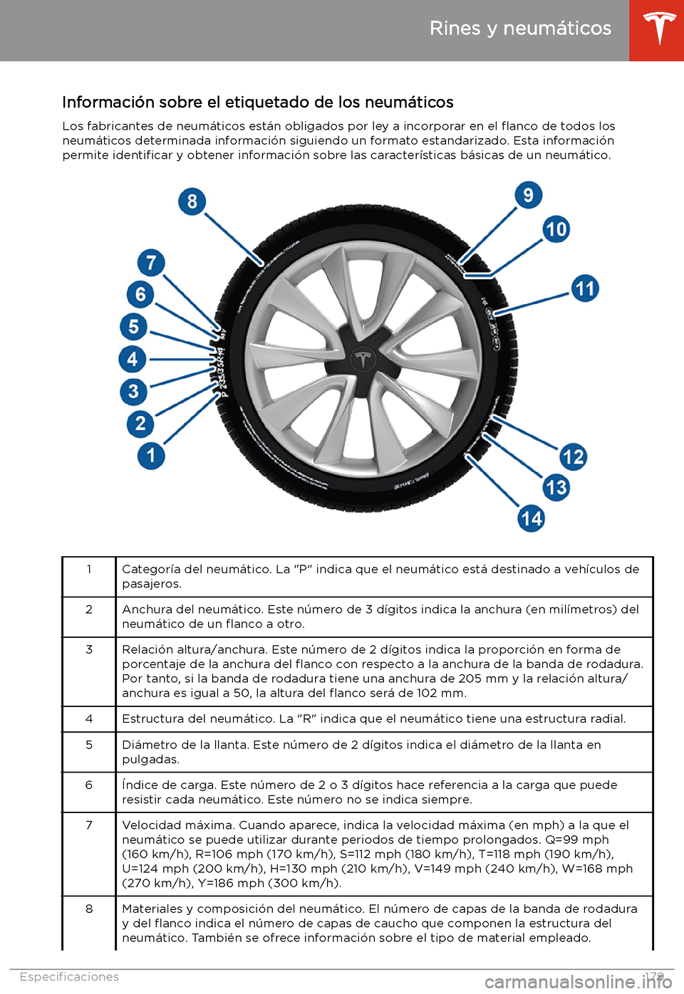 TESLA MODEL 3 2019  Manual del propietario (in Spanish)  Informaci