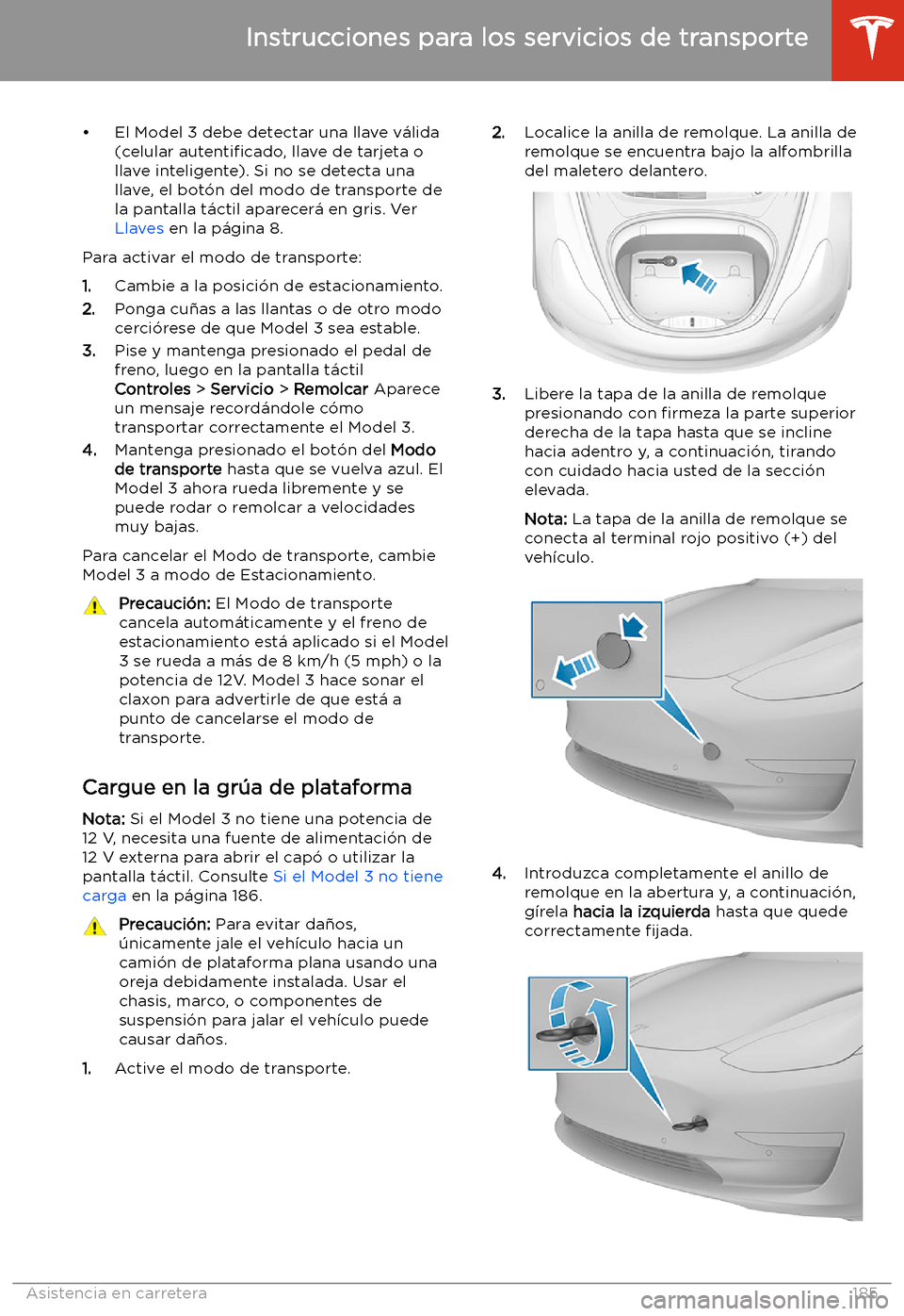 TESLA MODEL 3 2019  Manual del propietario (in Spanish)  
