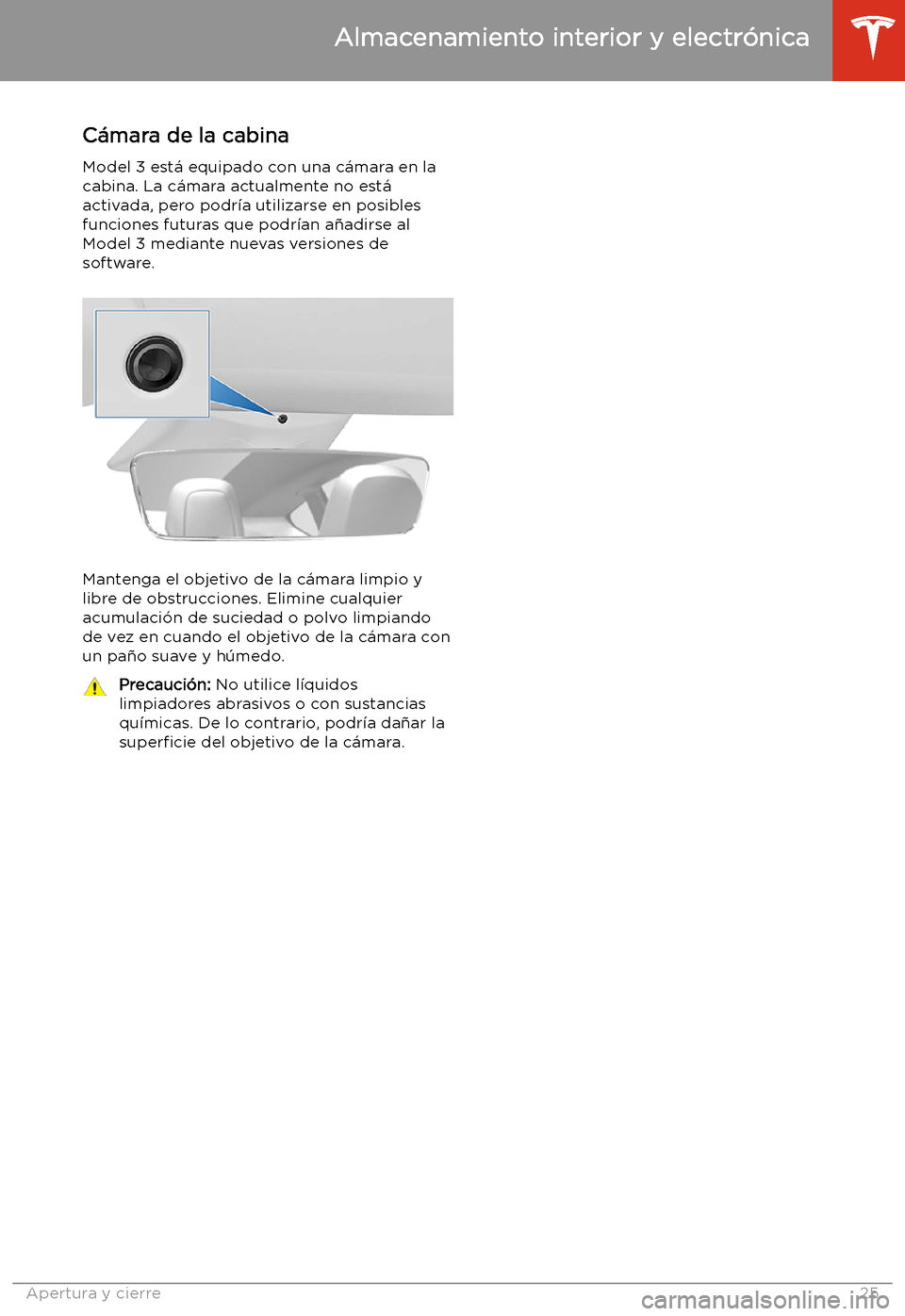TESLA MODEL 3 2019  Manual del propietario (in Spanish)  C