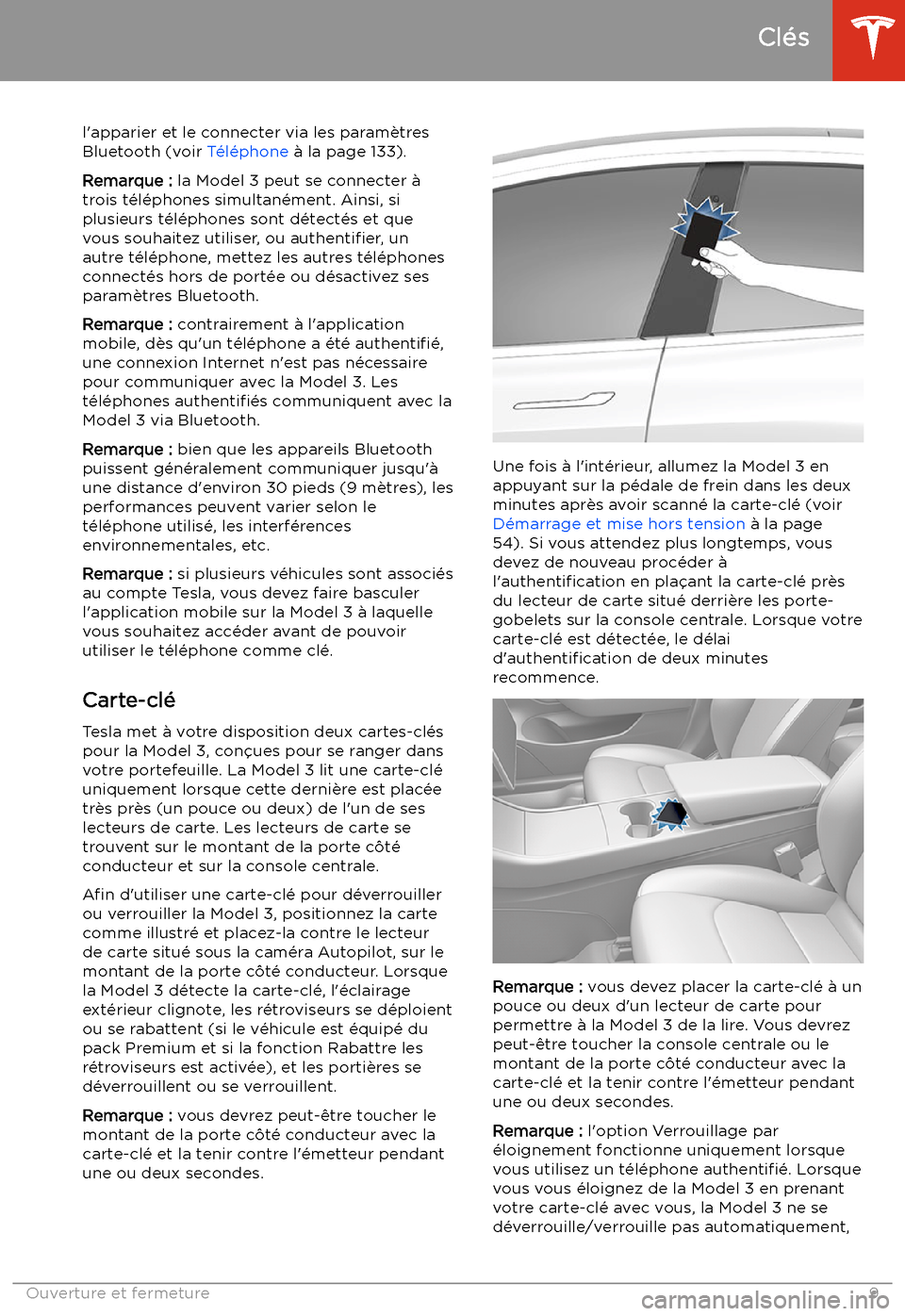 TESLA MODEL 3 2019  Manuel du propriétaire (in French) l
