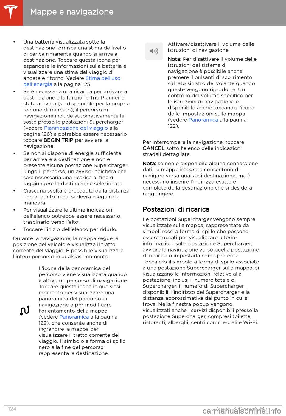 TESLA MODEL 3 2019  Manuale del proprietario (in Italian) 