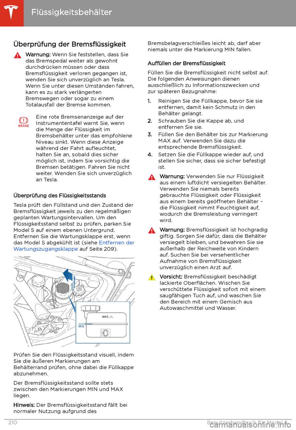 TESLA MODEL S 2020  Betriebsanleitung (in German) 