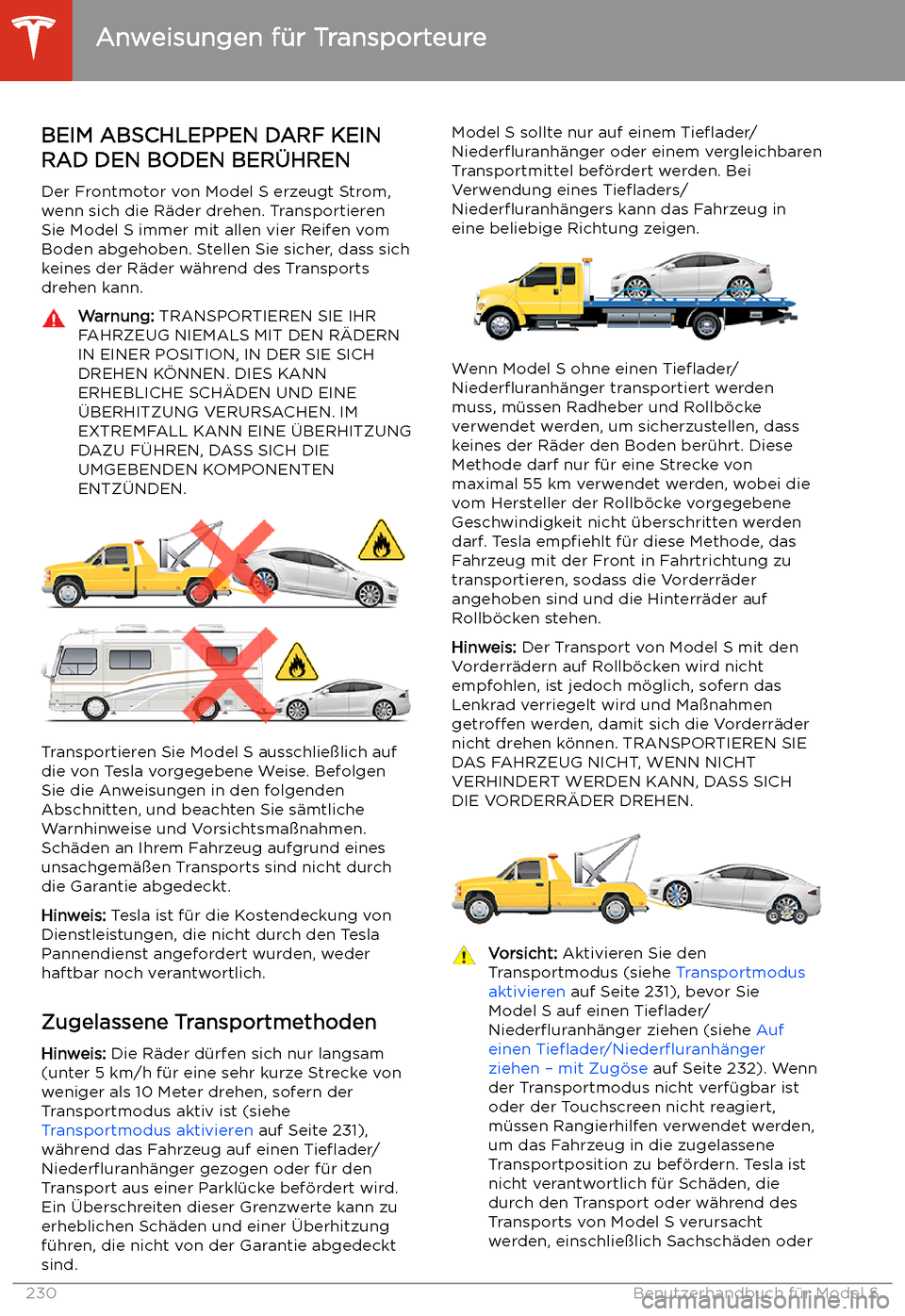 TESLA MODEL S 2020  Betriebsanleitung (in German) Anweisungen f