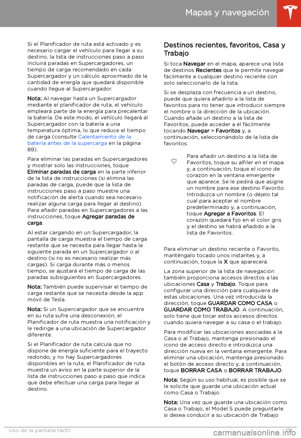 TESLA MODEL S 2020  Manual del propietario (in Spanish)  Si el Plani