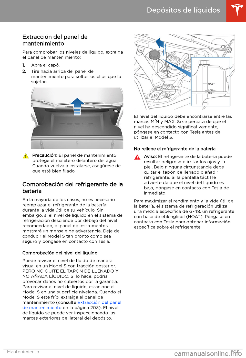 TESLA MODEL S 2020  Manual del propietario (in Spanish)  Dep