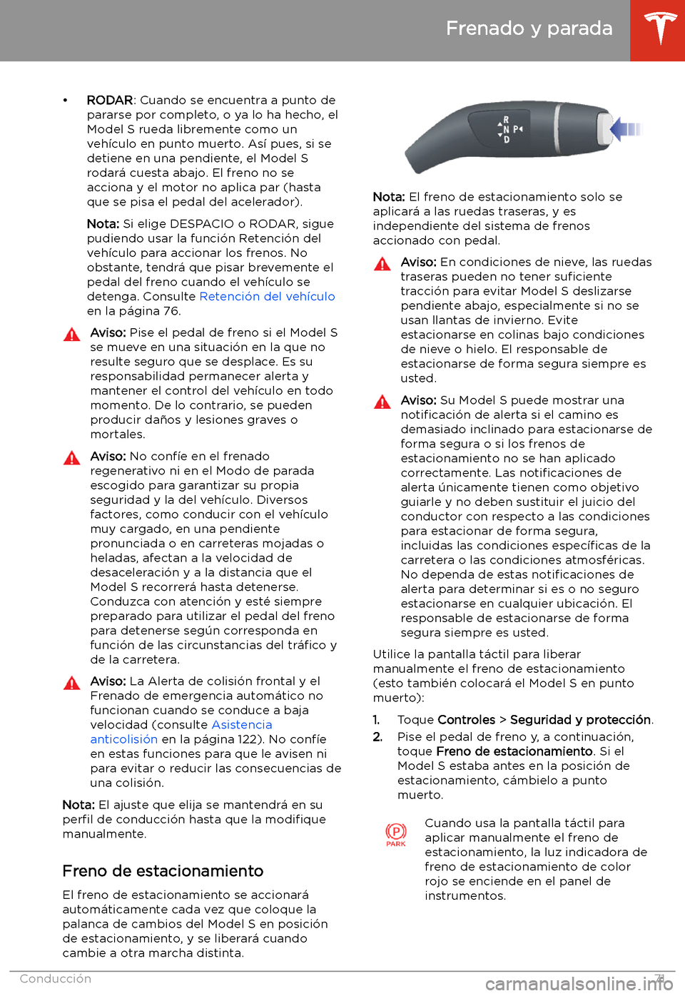 TESLA MODEL S 2020  Manual del propietario (in Spanish)  