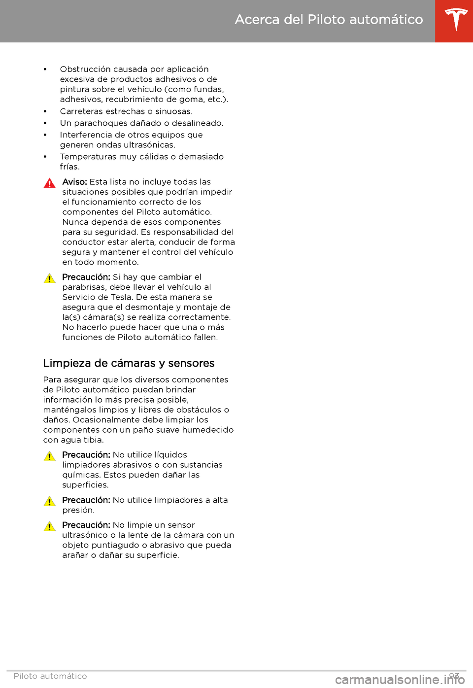 TESLA MODEL S 2020  Manual del propietario (in Spanish)  