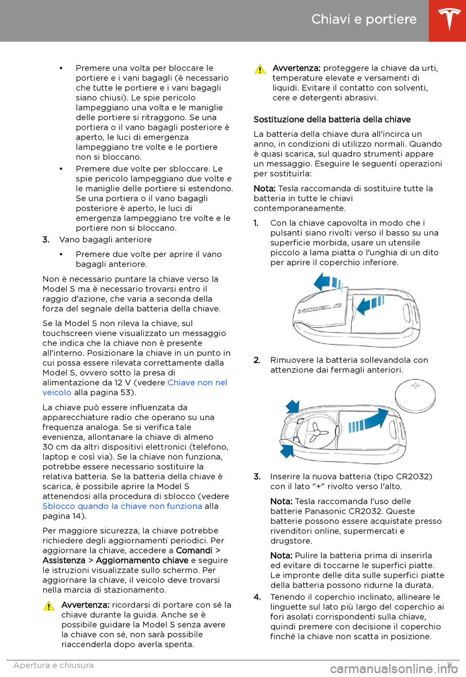 TESLA MODEL S 2020  Manuale del proprietario (in Italian)  