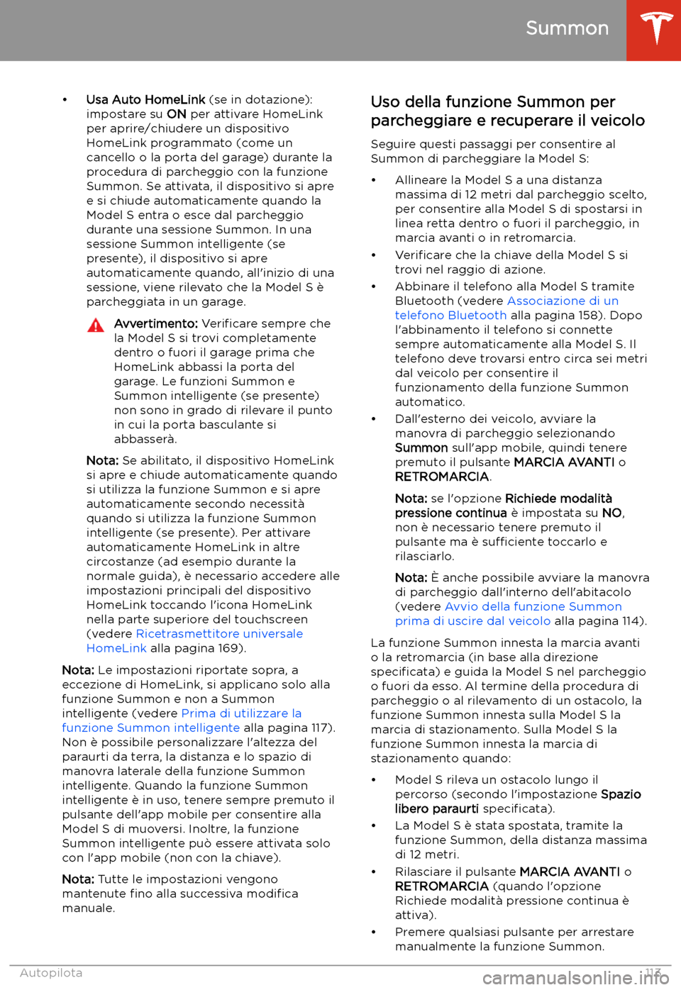 TESLA MODEL S 2020  Manuale del proprietario (in Italian)  