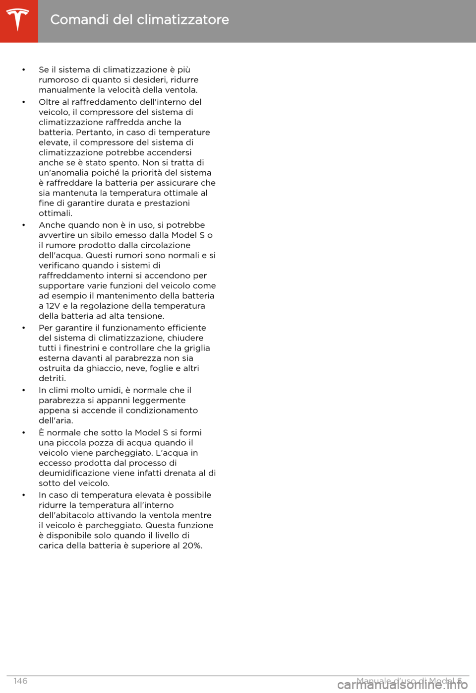 TESLA MODEL S 2020  Manuale del proprietario (in Italian)  