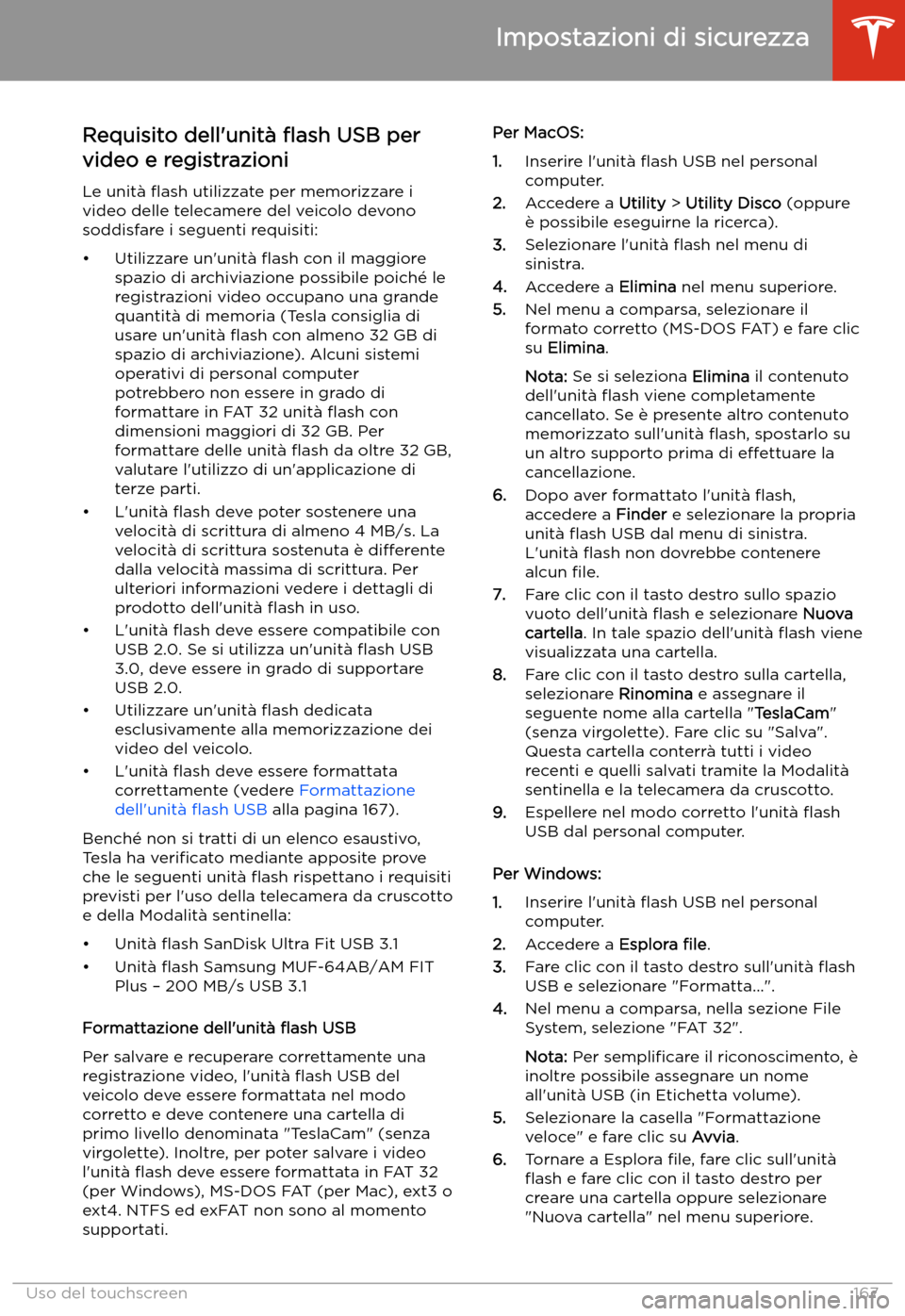 TESLA MODEL S 2020  Manuale del proprietario (in Italian)  Requisito dell