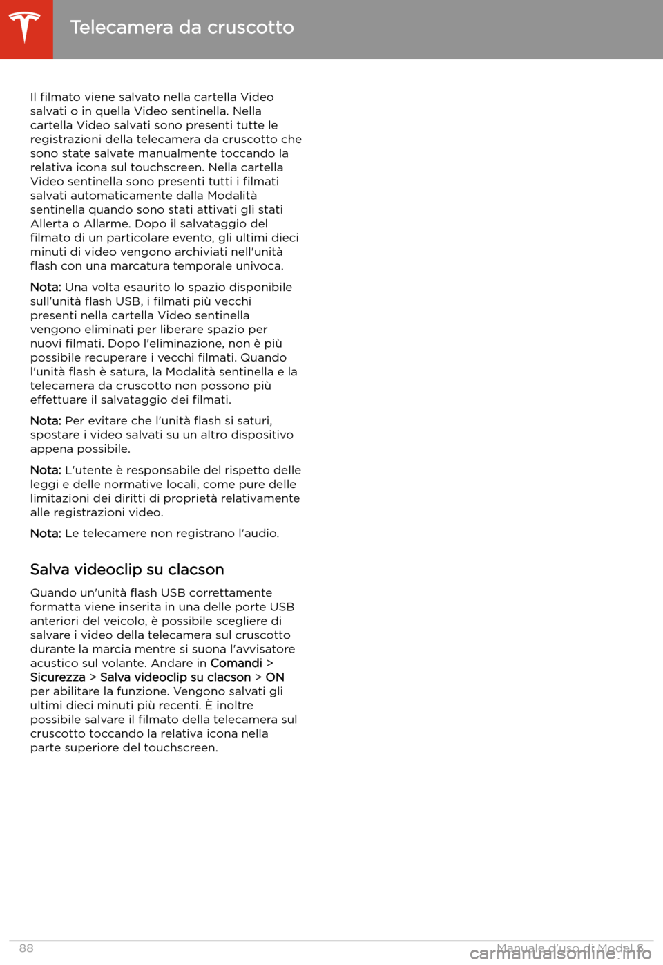 TESLA MODEL S 2020  Manuale del proprietario (in Italian)  Il 