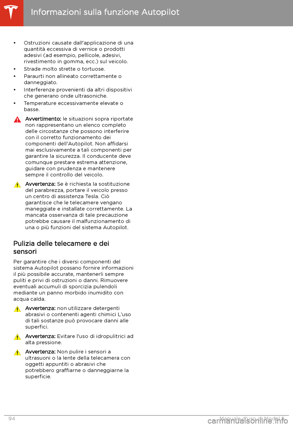 TESLA MODEL S 2020  Manuale del proprietario (in Italian)  