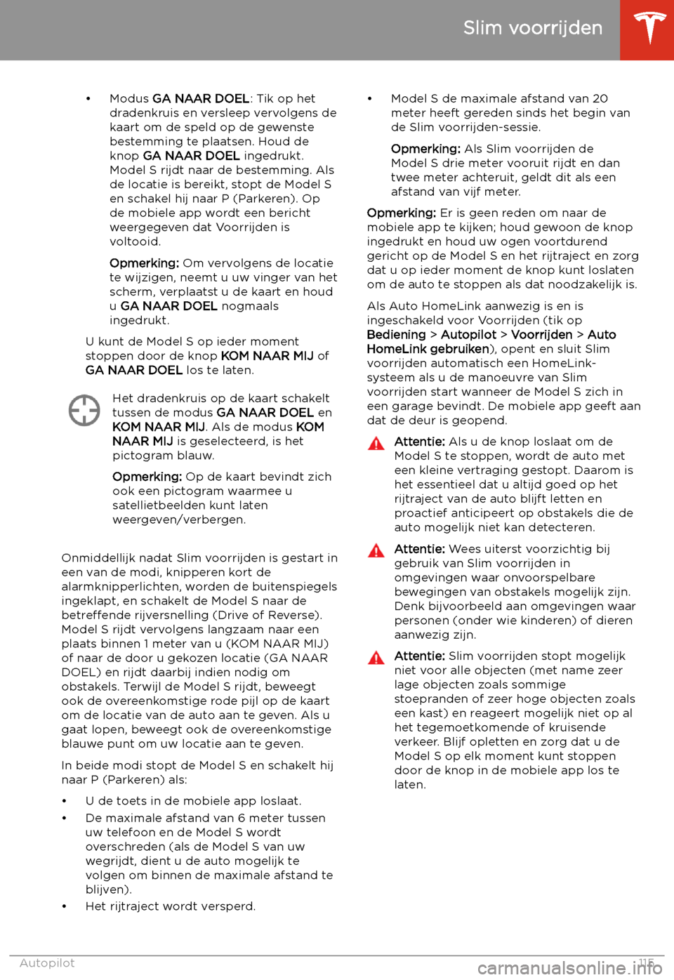 TESLA MODEL S 2020  Handleiding (in Dutch) 