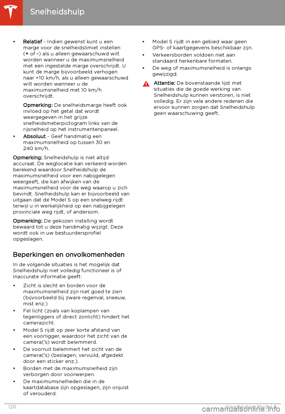 TESLA MODEL S 2020  Handleiding (in Dutch) 