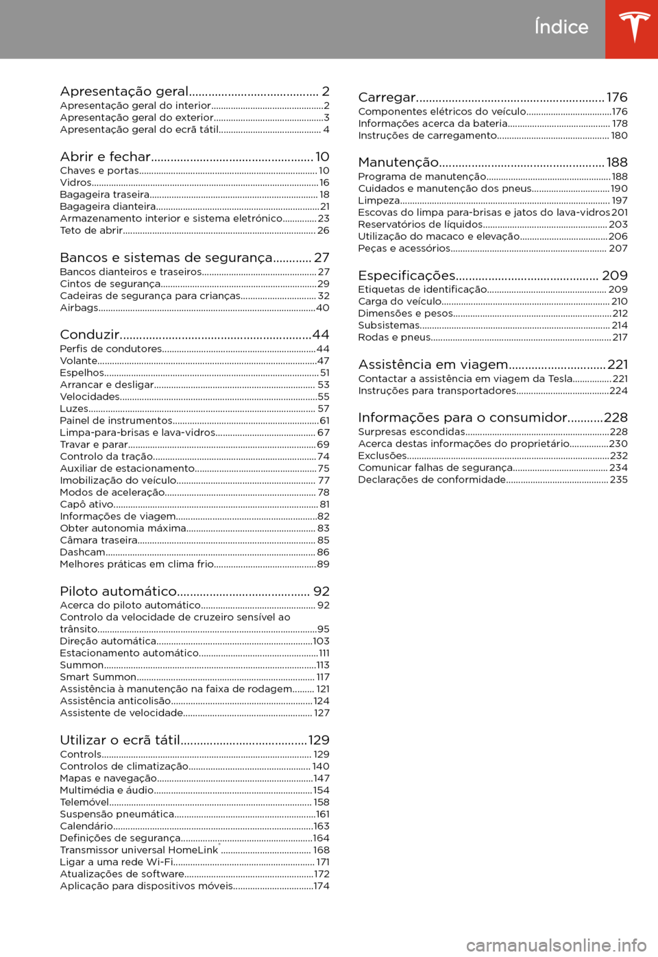 TESLA MODEL S 2020  Manual do proprietário (in Portuguese) 